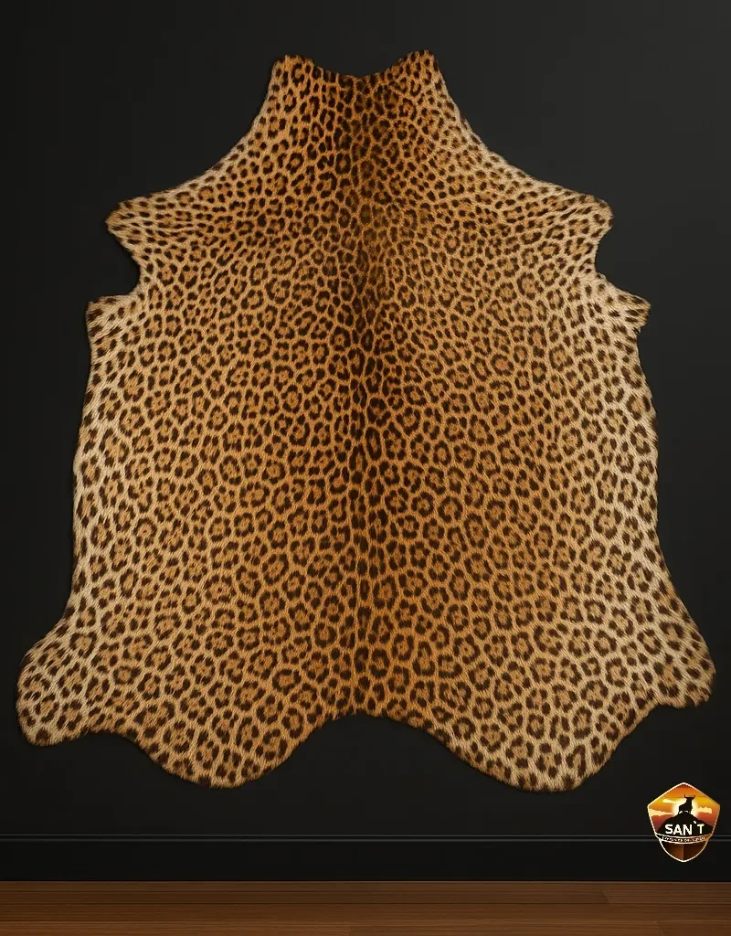Alfombra Animal Print Leopardo Dorado
