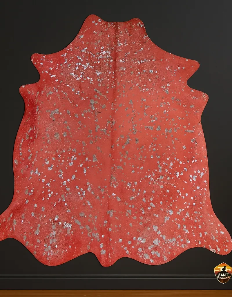 Piel Rojo Fuego Folia Plata