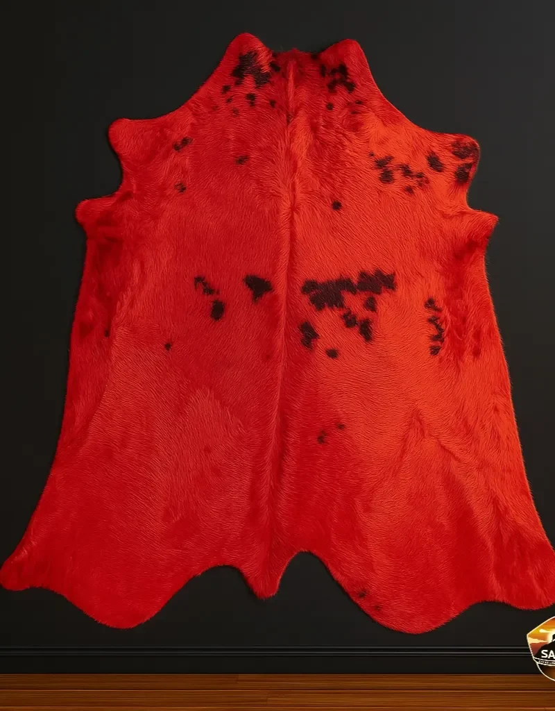 Piel Teñida Rojo Fuego
